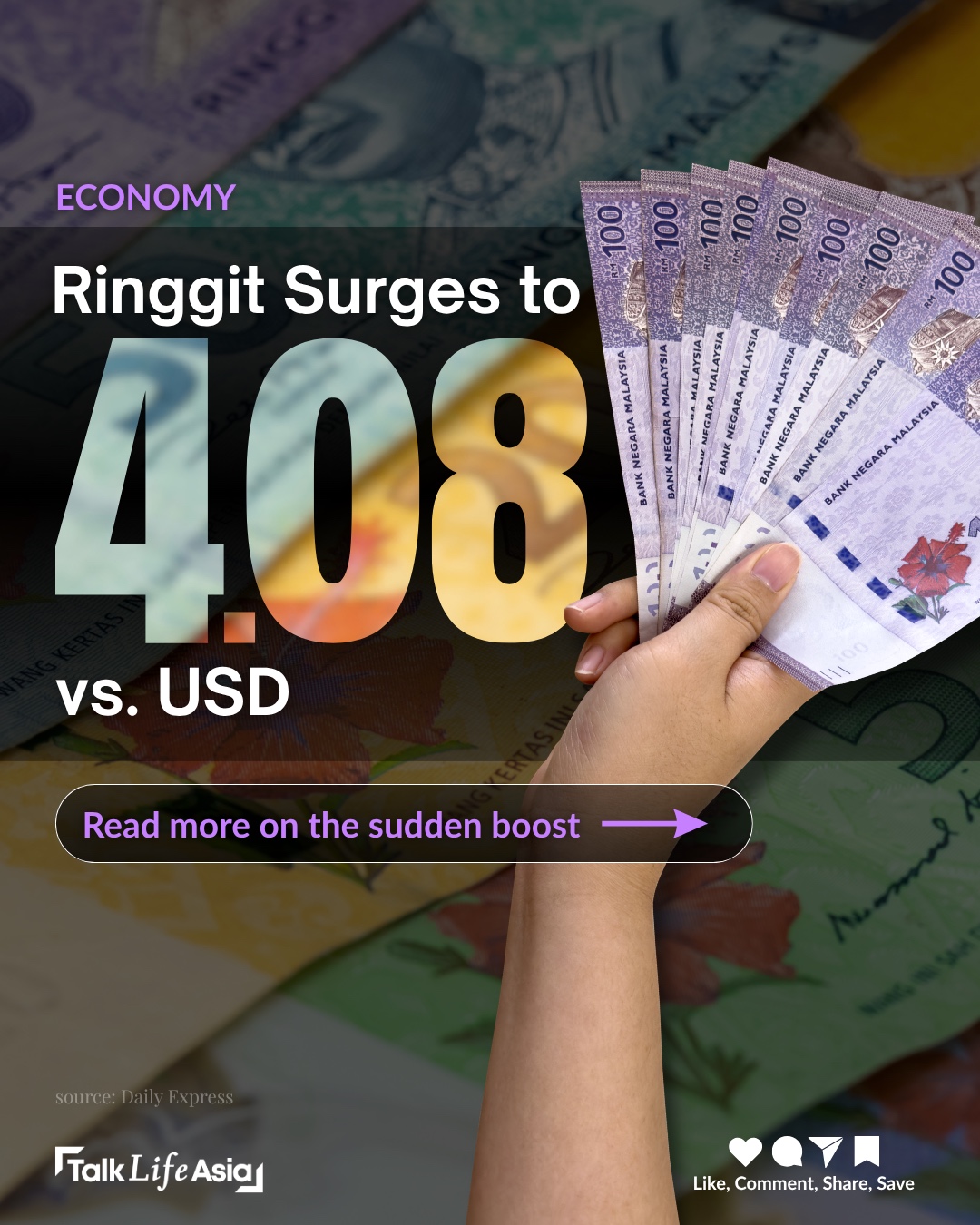 The ringgit opened stronger against the US dollar on Monday after weak US jobs data. 💵

Only 29,000