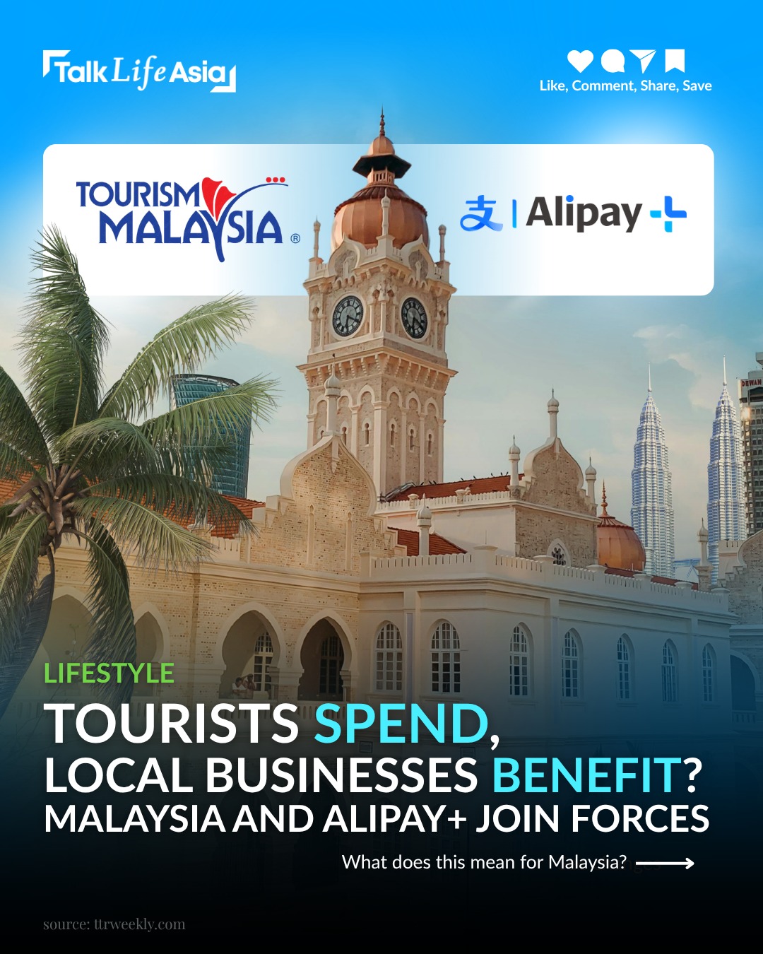 Your e-wallet might do more than just pay for your next shopping spree. 📱 Tourism Malaysia and Alip
