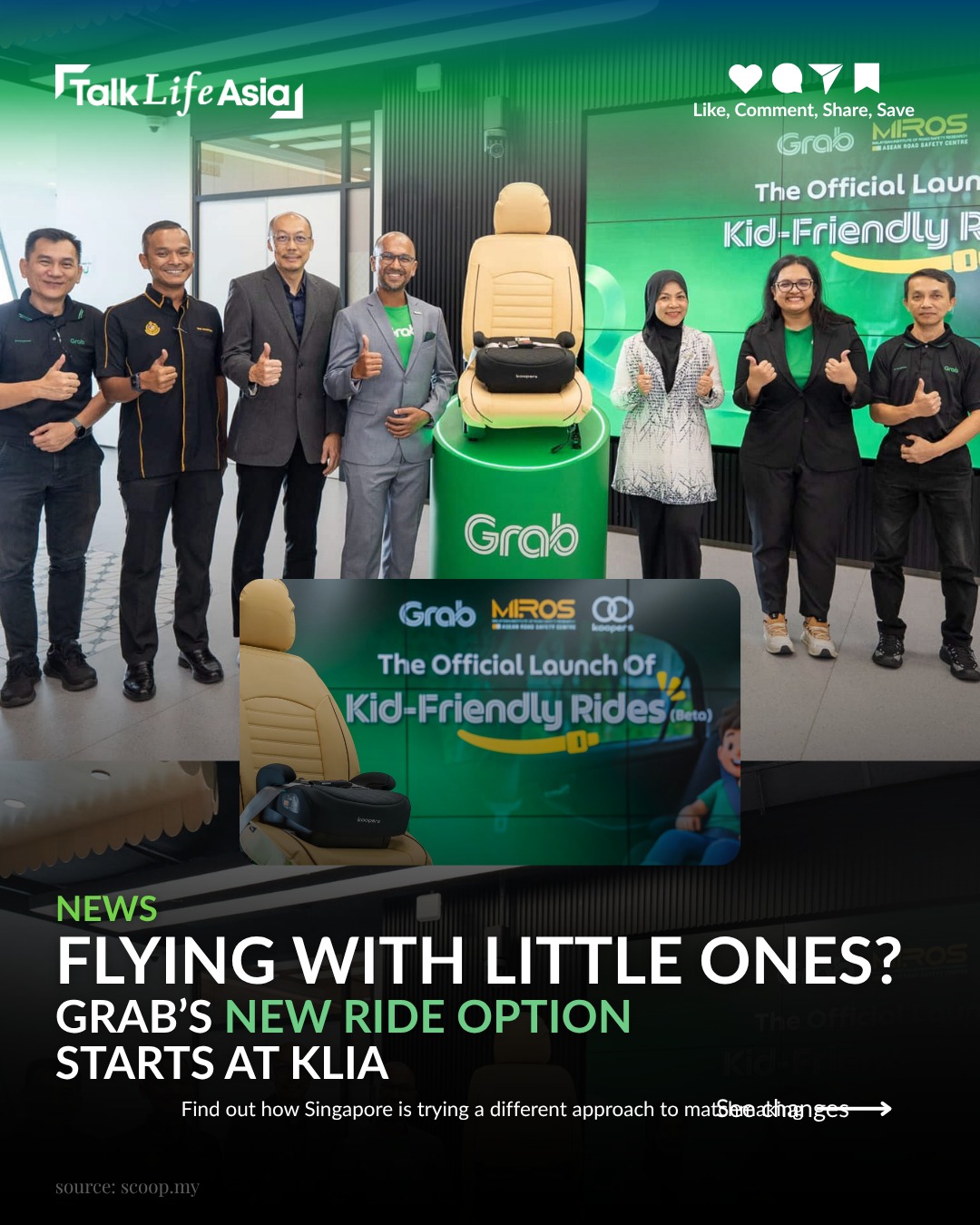 Travelling with kids? Grab has a new ride option for that. 👀

Grab Malaysia has launched Kid-Friend