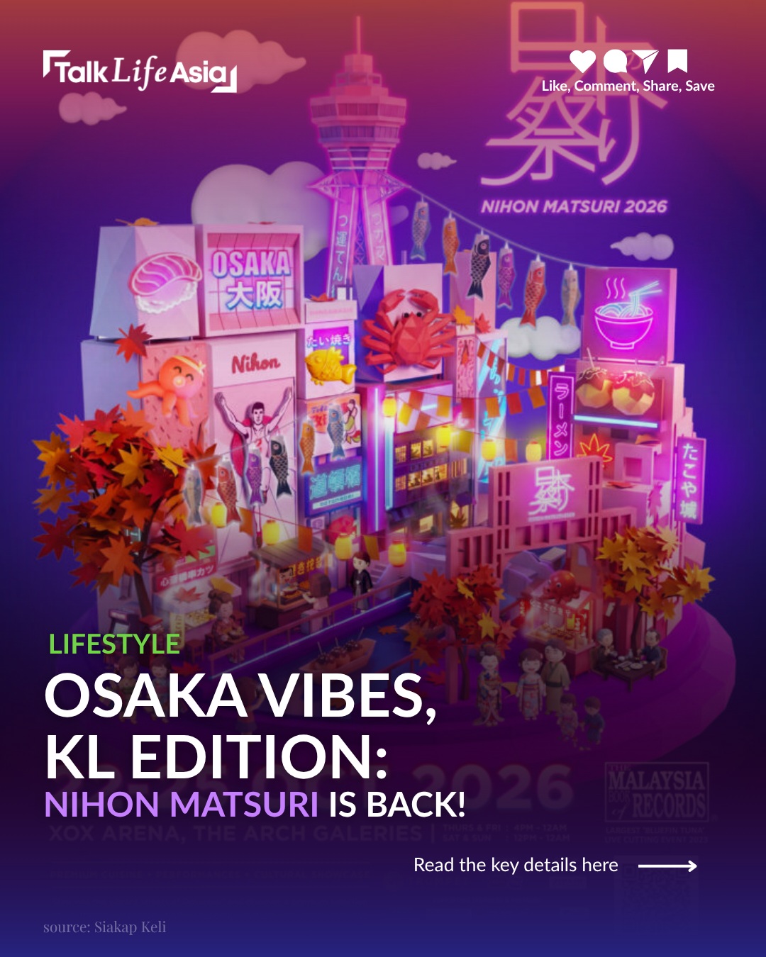 Sushi, oysters and a standing omakase experience? 👀 Nihon Matsuri 2026 is bringing a taste of Japan
