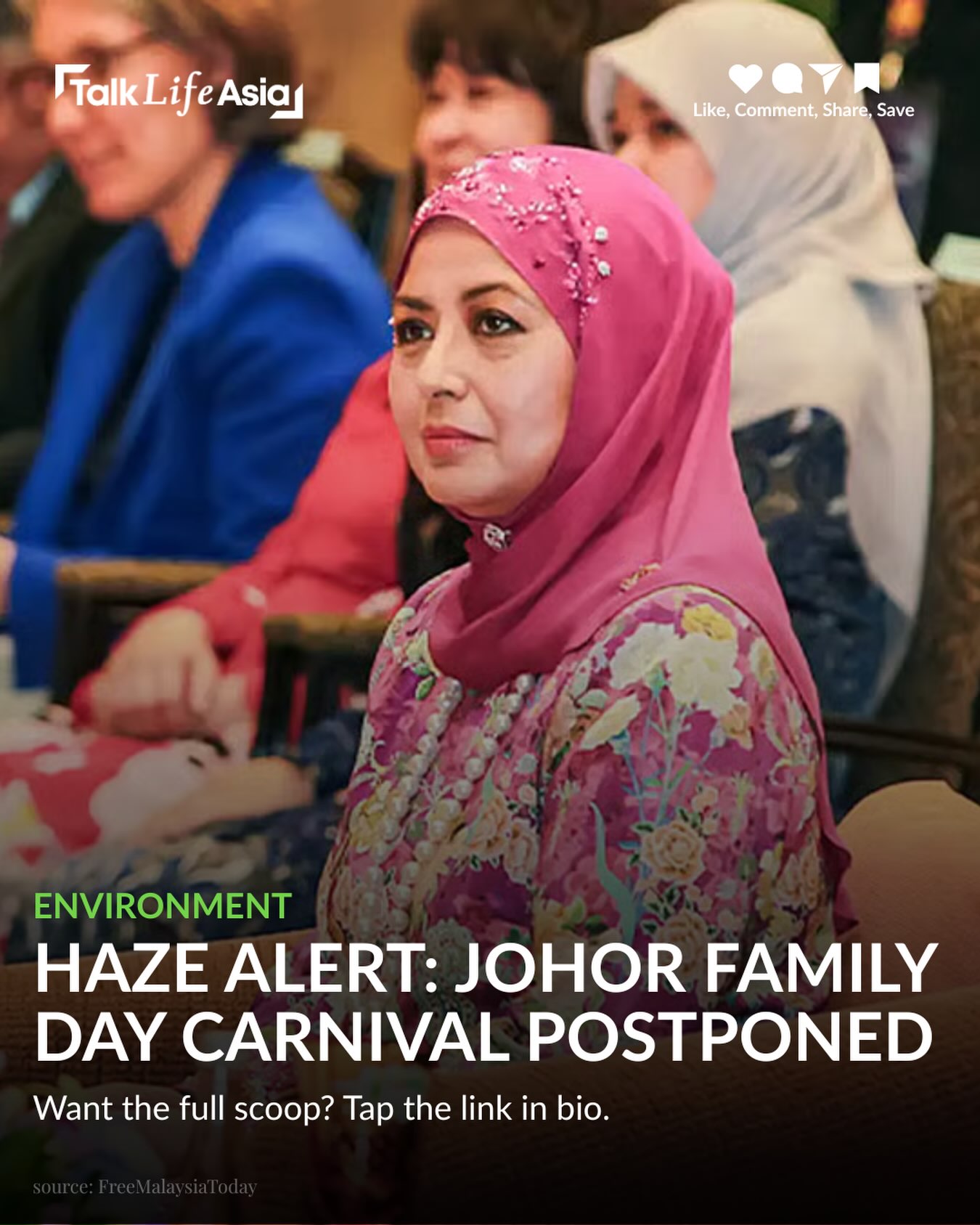 “Johor’s Family Day Carnival on 16 September has been postponed due to haze concerns

Full story in 