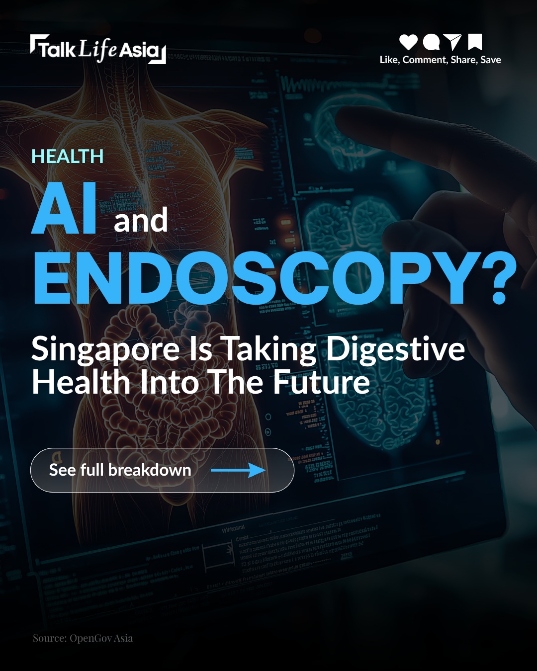 Just across the Causeway, AI is making its way into the endoscopy room. 👀 Singapore’s new Digestive