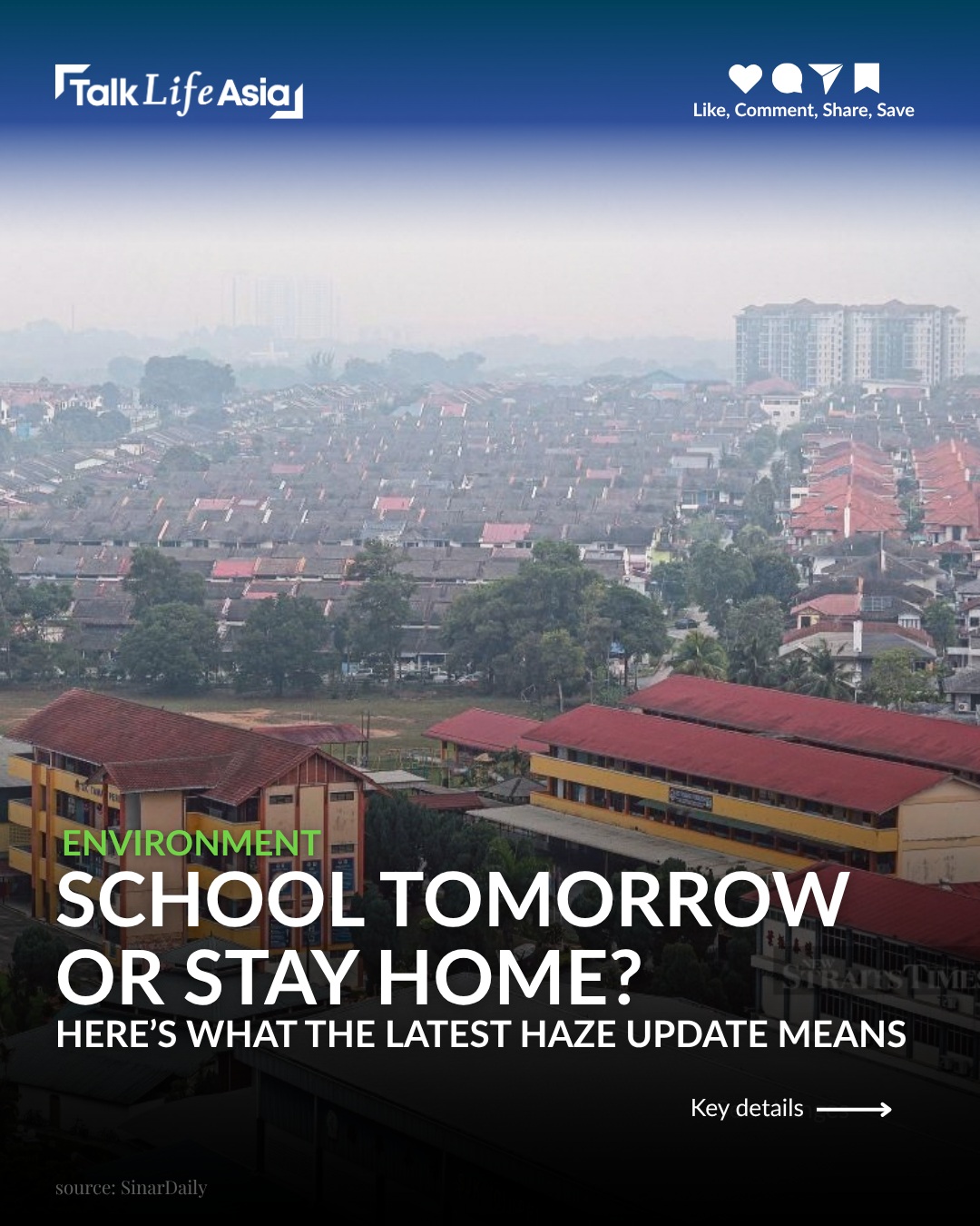 Parents, before packing those school bags for tomorrow… take note! 👀 Schools in areas where the API