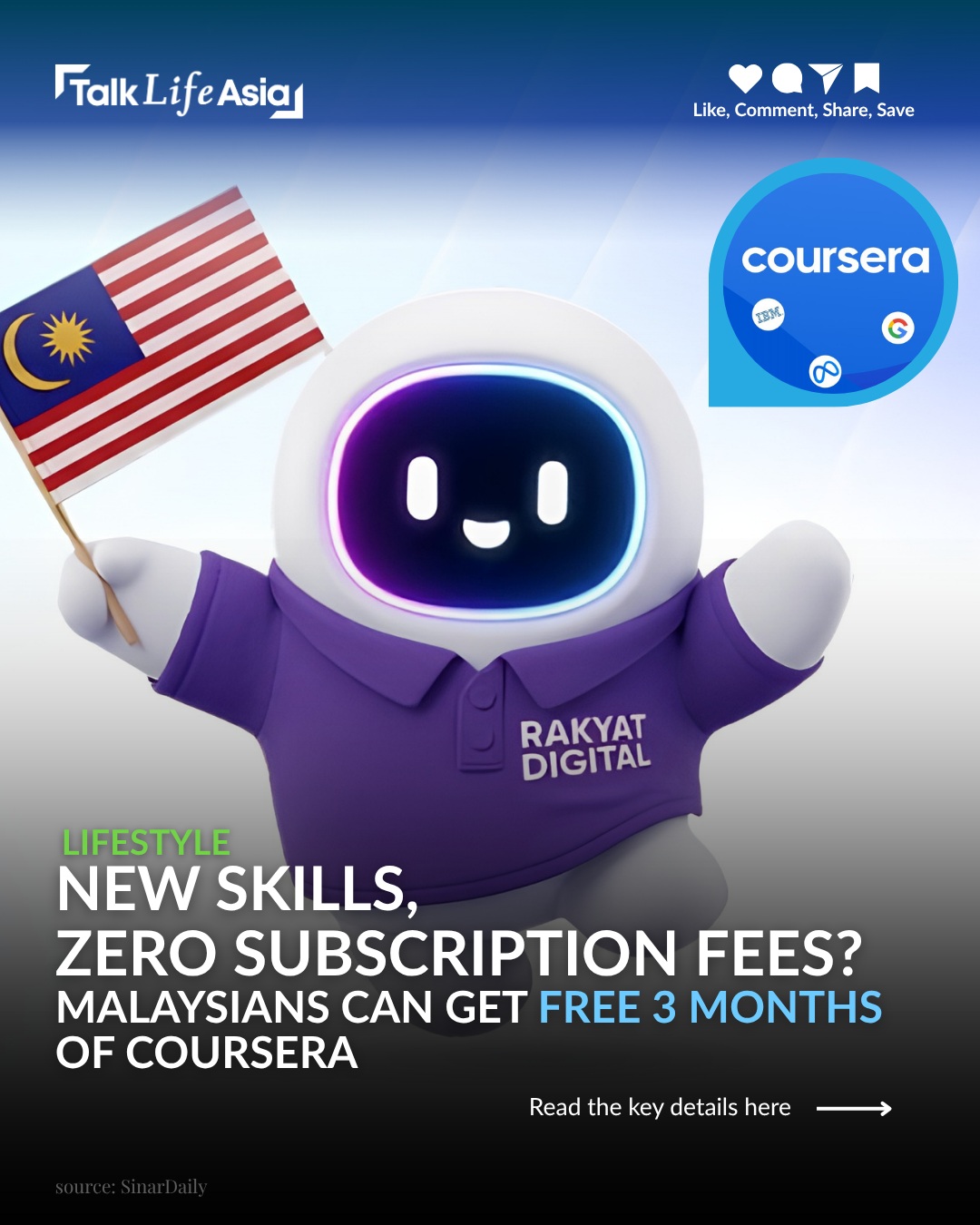 Your sign to upskill without spending a sen? 👀 More than 12,000 Malaysians have claimed free Course
