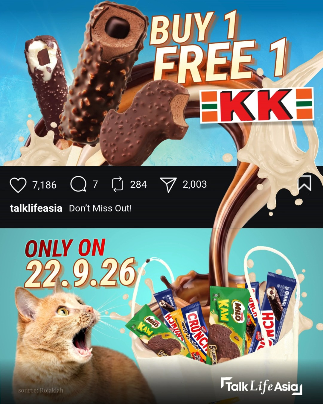 Ice cream lovers, mark your calendars! 🍦 

KK Super Mart is bringing back its Buy 1 Free 1 deal on 