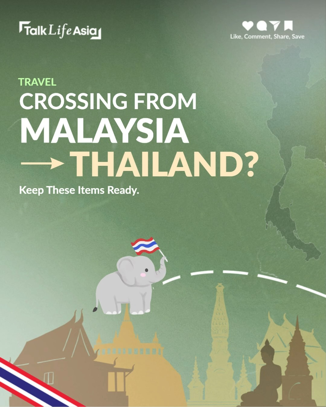 🚗🇹🇭 Driving into Thailand soon? Don’t get caught at the border without these! Here’s what Malaysi