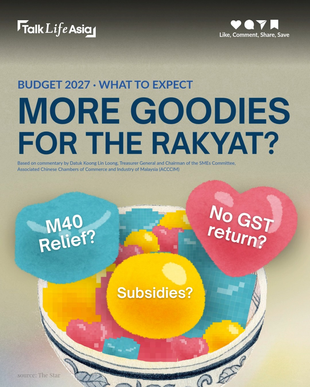 Budget 2027 is likely the last before the next general election. Expect more goodies for the rakyat?