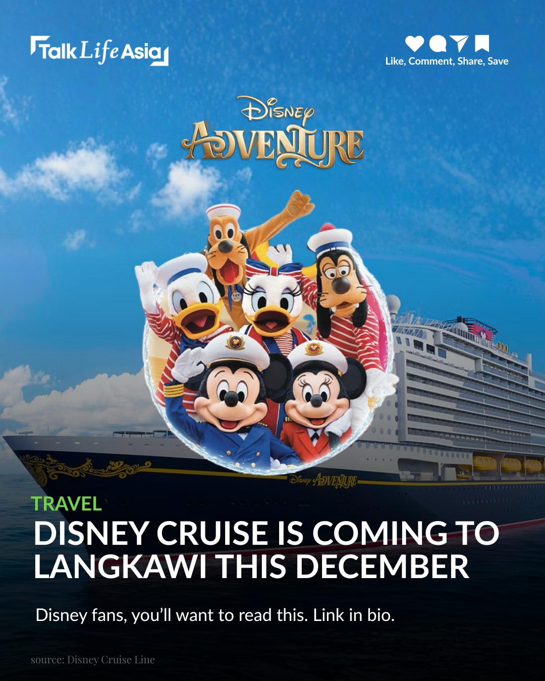 Langkawi is getting a little more magical! ✨🏝️ 

Disney Adventure will make its first stop in Langk